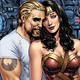 Diana and Steve rekindling their romance on the cover of 2016's Wonder Woman #9.